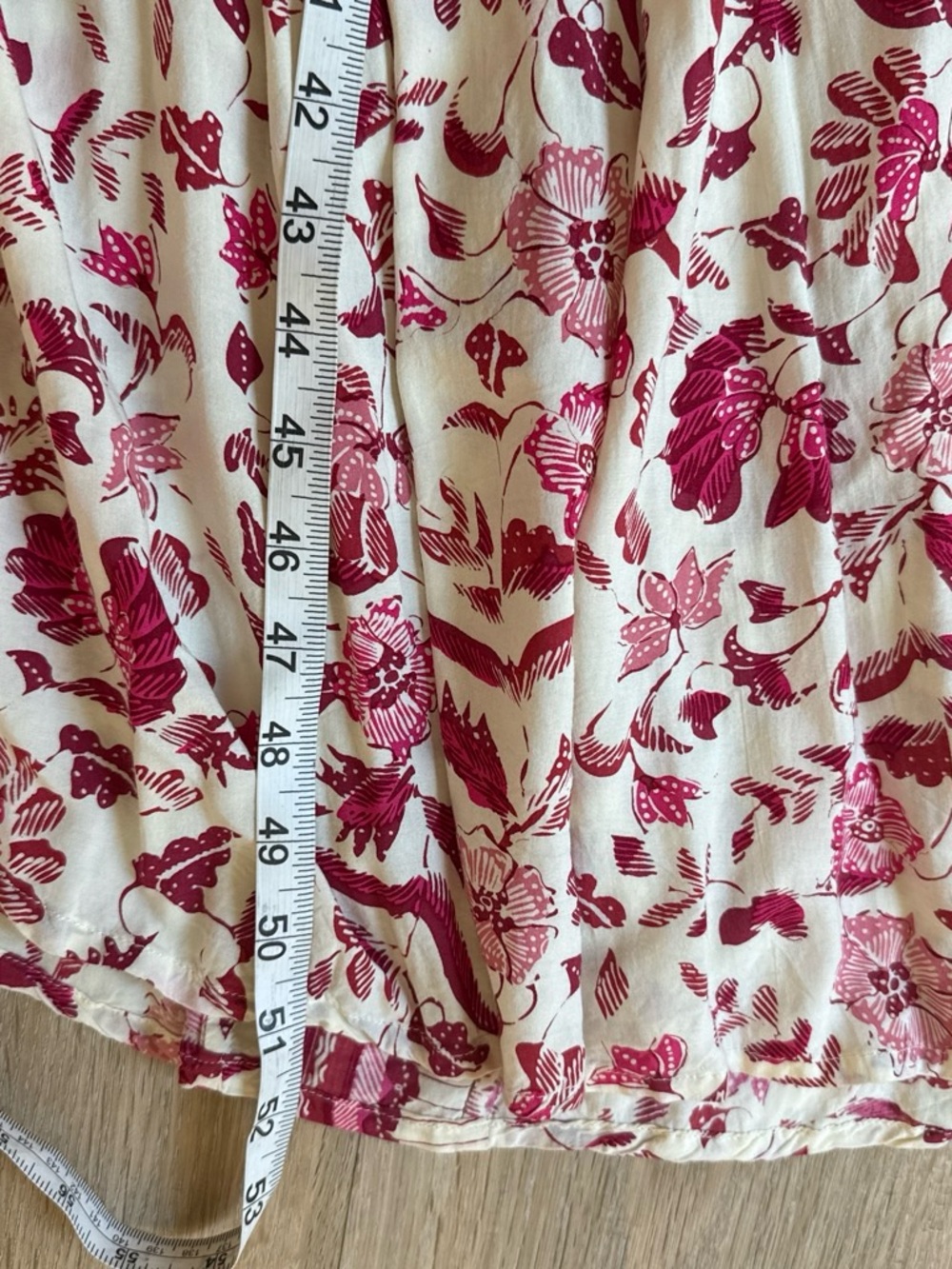 Natalie Martin Cream Maxi Dress with Pink Floral Print L - Picture 6 of 8
